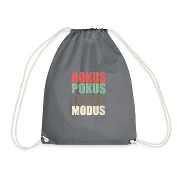 HOKUS POKUS Ferien Modus - Turnbeutel - Grau - Vorne
