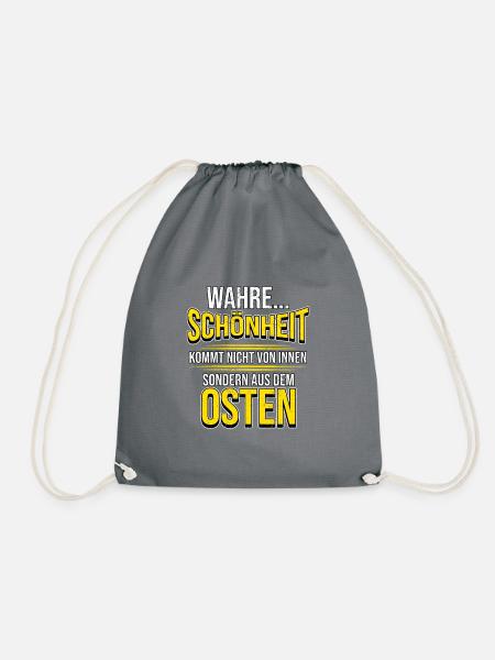 Osten Spruch Lustig DDR Mauerfall Berlin Geschenk - Turnbeutel - Grau