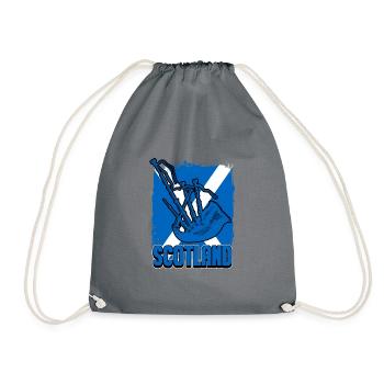 Cornemuse Ecosse Highland Ecossais Moyen Âge - Sac de sport léger - gris - Devant