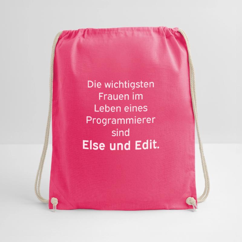Else und Edit Programmierer Nerd Linux Turnbeutel