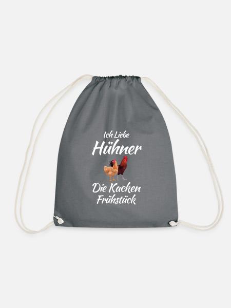 Hühner Landwirtschaft Huhn - Turnbeutel - Grau
