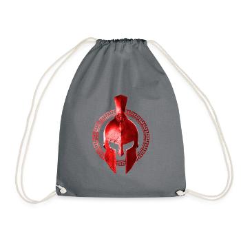 spartan casque guerrier gladiator symbole - Sac de sport léger - gris - Devant