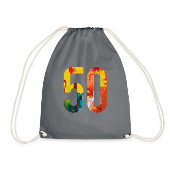 50e anniversaire - Sac de sport léger - gris - Devant