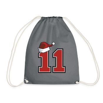 11 Numéro Noël - Sac de sport léger - gris - Devant