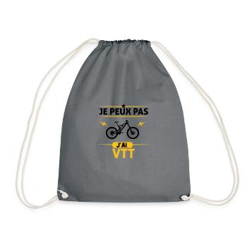 Je Peux Pas J'ai VTT - Sac de sport léger - gris - Devant