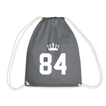 84 Couronne numérique - Sac de sport léger - gris - Devant