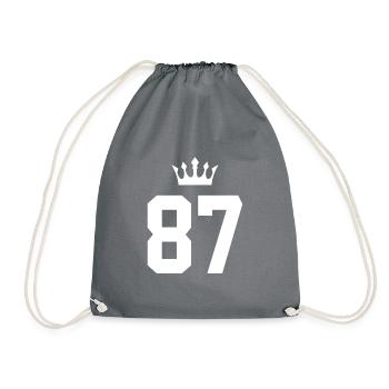 87 Couronne numérique - Sac de sport léger - gris - Devant
