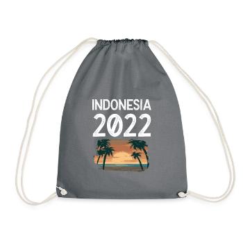 Indonesia 2022 - Drawstring Bag - grey - Front