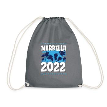 Marbella 2022 - Drawstring Bag - grey - Front