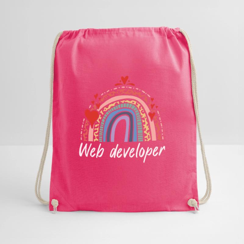 Rainbow Web Developer Programmer Turnbeutel