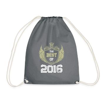 2016 best of - Drawstring Bag - grey - Front