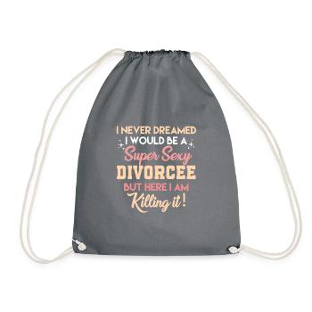 Funny Sexy Divorcee - Turnbeutel - Grau - Vorne