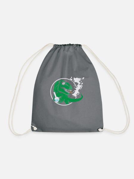 Dinos Cannabis Bong - Turnbeutel - Grau