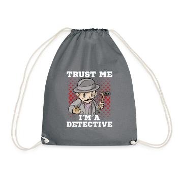 I'm A Detective - Turnbeutel - Grau - Vorne