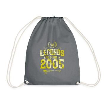 2005 legends born in - Turnbeutel - Grau - Vorne