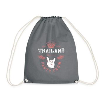 Thailand Party Crew - Drawstring Bag - grey - Front
