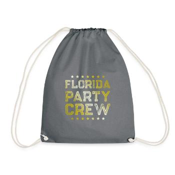 Florida Party Crew - Drawstring Bag - grey - Front