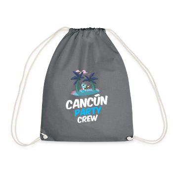 Cancun Party Crew - Drawstring Bag - grey - Front
