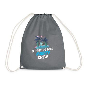 Lloret De Mar Party Crew - Turnbeutel - Grau - Vorne
