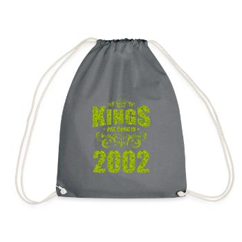 les rois naissent en 2002 - Sac de sport léger - gris - Devant