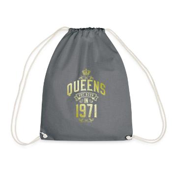Queens born in 1971 - Turnbeutel - Grau - Vorne
