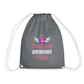 Équipe de consommation d’alcool en Thaïlande - Sac de sport léger - gris - Devant