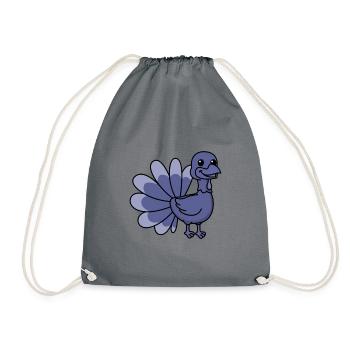 Truthan Comic Animal - Drawstring Bag - grey - Front
