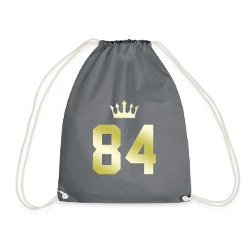 84 Couronne numérique - Sac de sport léger - gris - Devant