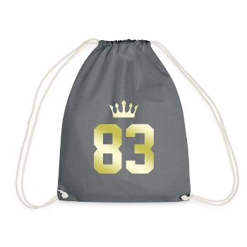 83 Couronne numérique - Sac de sport léger - gris - Devant