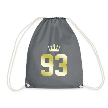 93 Couronne numérique - Sac de sport léger - gris - Devant