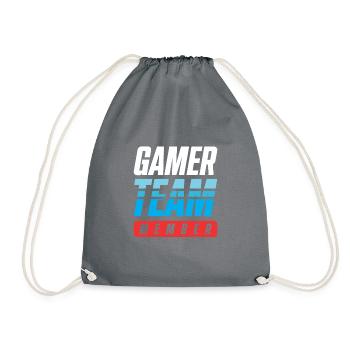Gamer Team - Turnbeutel - Grau - Vorne