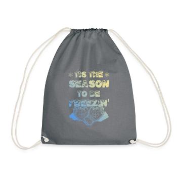 Winter Season - Drawstring Bag - grey - Front