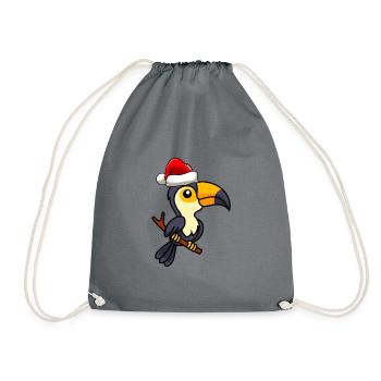 Toucan Comic Christmas - Sac de sport léger - gris - Devant