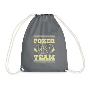 Équipe de poker - Sac de sport léger - gris - Devant