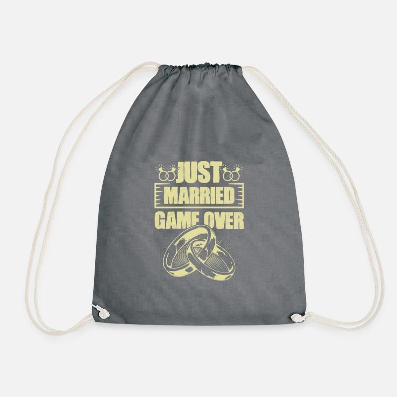 Just Married Game over - Turnbeutel - Grau