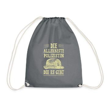 Allerbeste Polizistin - Turnbeutel - Grau - Vorne
