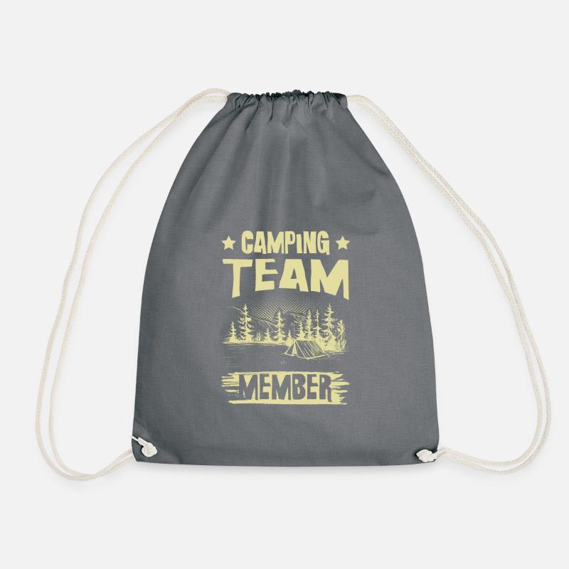 Camping Team member - Turnbeutel - Grau