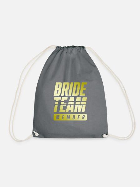 Bride Team - Turnbeutel - Grau