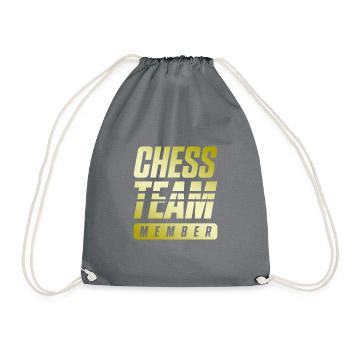 Chess Team - Drawstring Bag - grey - Front
