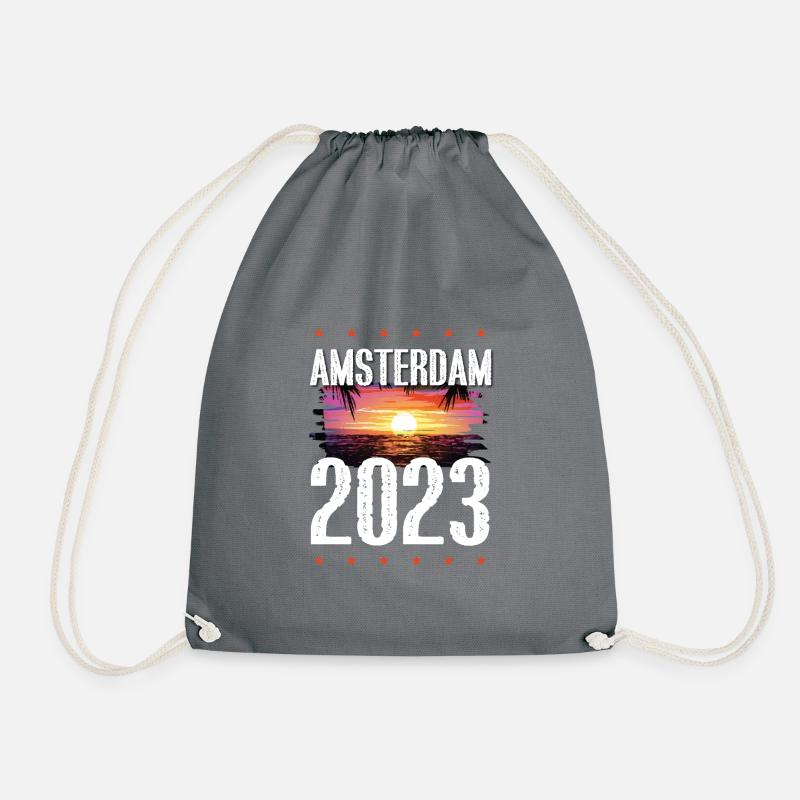 Amsterdam 2023 - Turnbeutel - Grau