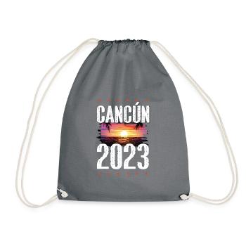Cancun 2023 - Turnbeutel - Grau - Vorne
