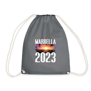 Marbella 2023 - Drawstring Bag - grey - Front