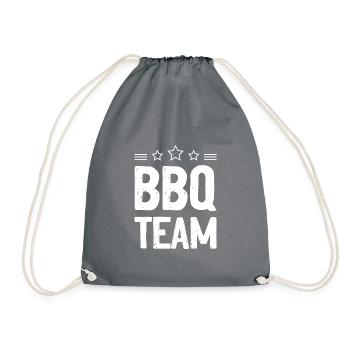 Bbq Team Grillen - Turnbeutel - Grau - Vorne