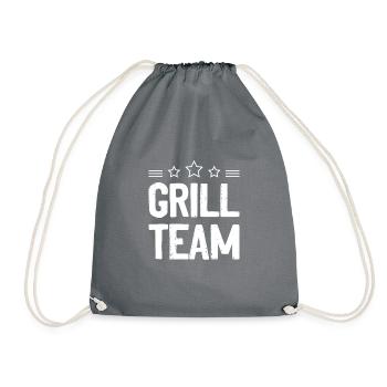 Grill Team - Turnbeutel - Grau - Vorne
