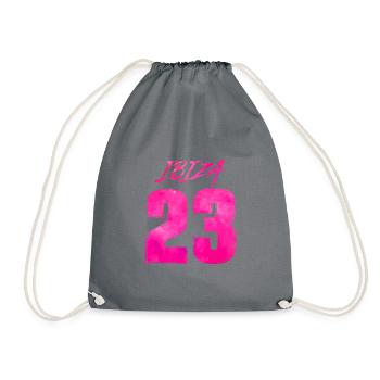 Ibiza 23 holidays 2023 - Drawstring Bag - grey - Front