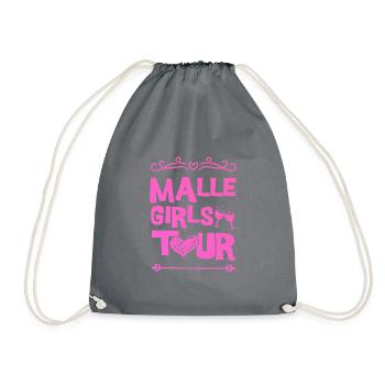 Malle Party Team - Turnbeutel - Grau - Vorne