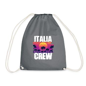 Vacances en Italie - Sac de sport léger - gris - Devant