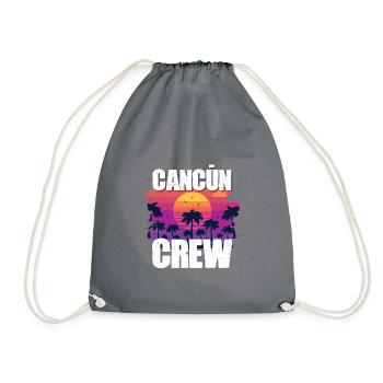 Cancun Holidays - Drawstring Bag - grey - Front