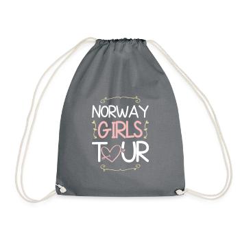 Tournée des filles de Norvège - Sac de sport léger - gris - Devant