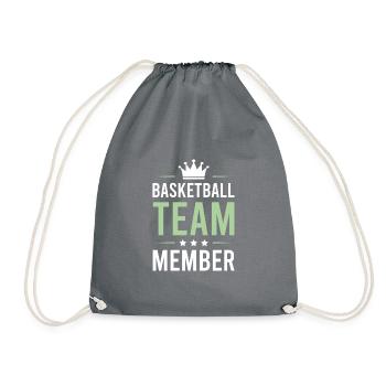 Équipe de basket-ball - Sac de sport léger - gris - Devant